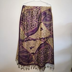 Purple & Gold pashmina